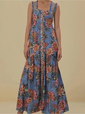 farm rio pink papaya salad maxi dress FARM Rio | Dresses | Farm Rio Pink Papaya Salad Maxi Dress Nwt